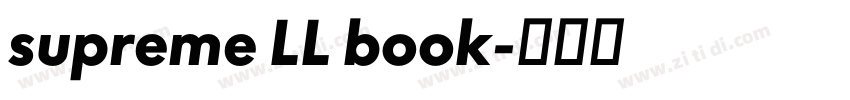 supreme LL book字体转换